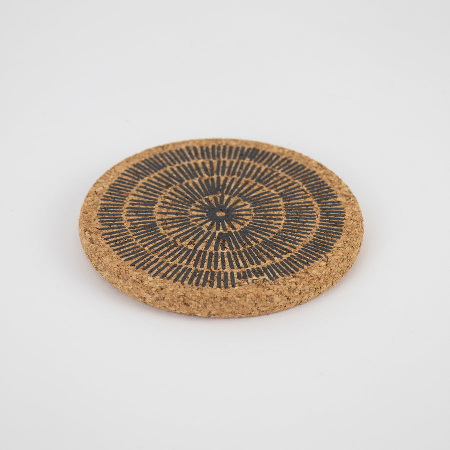 Cork Coasters | Sandy Lines