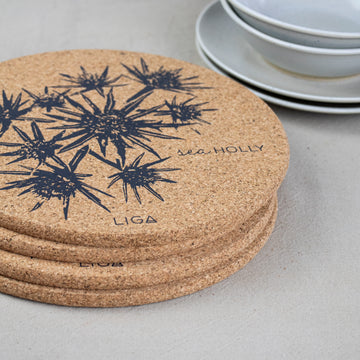 Cork Placemats | Sea Holly