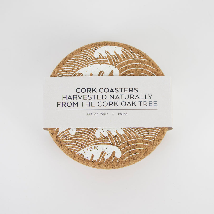 Cork Coasters | Wave