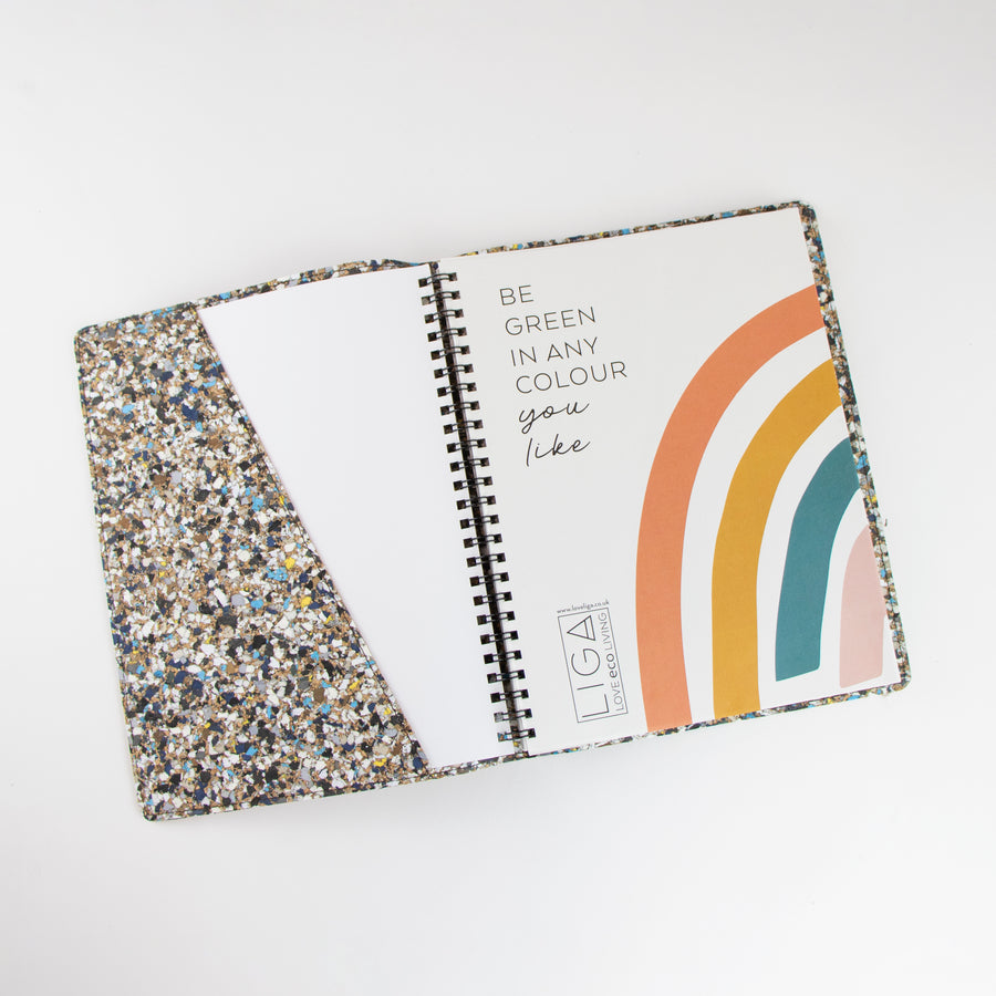 Beach clean A5 notebook and cover